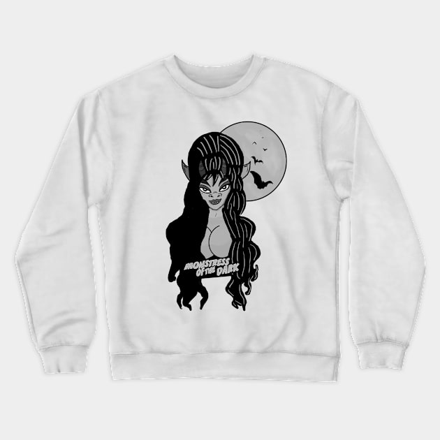 Monstress of the Dark (Retro) Crewneck Sweatshirt by guestgoqn8c63grsmmf8p8wpa